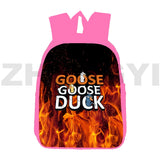 Cute Goose Duck 3D Print Backpack 12/16 Inch Waterproof Laptop Bag for Kids