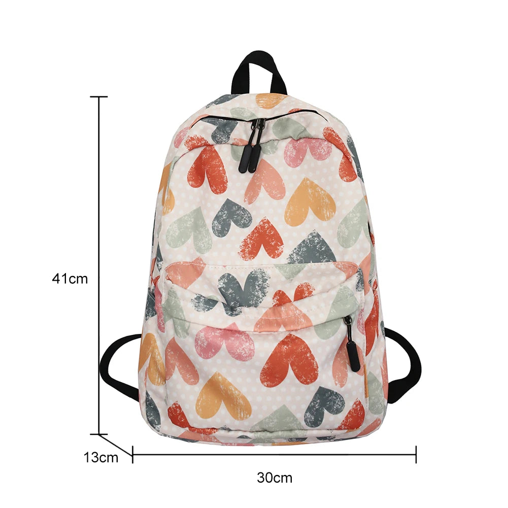Creative Graffiti School Backpack Multi-layer Pockets Girls School Bags Backpack
