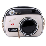 Vintage PU Leather Lady Camera Shoulder Bag