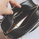Vintage PU Leather Lady Camera Shoulder Bag
