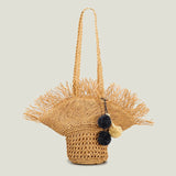 Straw Shoulder Bag Tassel Crossbody Beach Tote Purse