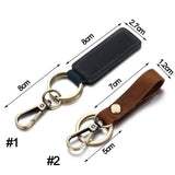 Vintage Leather Belt Keychain for Men Women Car Keyring Christmas Gift