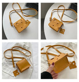 Cheese Shape Triangle Shoulder Bag for Women