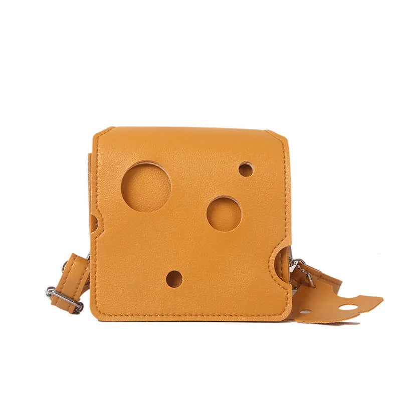 Cheese Shape Triangle Shoulder Bag for Women