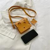 Cheese Shape Triangle Shoulder Bag for Women