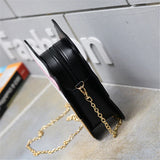 Cute Ice Cream Shoulder Bag with Zipper for Women 3D Chain Crossbody Cartoon PU