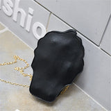 Cute Ice Cream Shoulder Bag with Zipper for Women 3D Chain Crossbody Cartoon PU