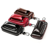 Cowhide Key Wallet Men's Holder Organizer Bag Women Smart Housekeeper Pouch