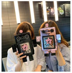 Colorful Laser Robot Crossbody Bag for Women