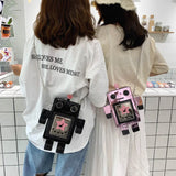 Colorful Laser Robot Crossbody Bag for Women