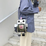 Colorful Laser Robot Crossbody Bag for Women