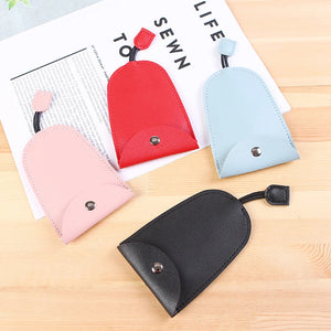 Leather Car Key Case Cartoon Key Bag Pull Key Cover Men Women Storage Bag