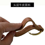 Leather Keychain Car Key Bag Lanyard Gift Pendant Phone Lanyard