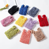 Pleated Stretch Shopping Bag Large Capacity Bubble Elastic Paddy Bag