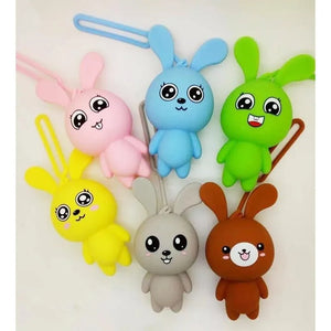 Cartoon Silicone Car Key Bag Holder Multi-functional Little Fresh Key Bag