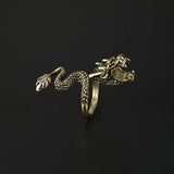 Metal Dragon Ring Cigarette Clip Game Decor for Men