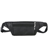 Men Leather Belt Pouch Fanny Pack Waist Clutch Bag