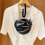 Pink Basketball Bag Crossbody Chain Handbag Wallet