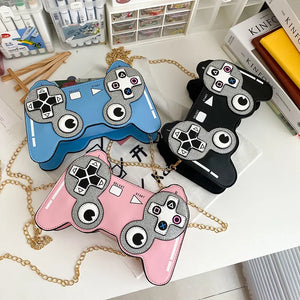 Creative Personality Fun Game Machine Pu Messenger Bag Women