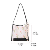 Floral Tulip Crossbody Bag Tote Shoulder Handbag