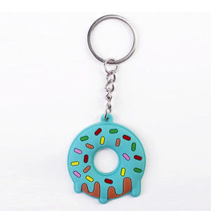 Donut Keychain Party Favors Kids Food Pendant Keyrings Ornaments