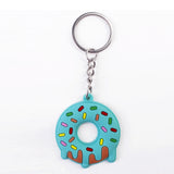 Donut Keychain Party Favors Kids Food Pendant Keyrings Ornaments