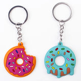 Donut Keychain Party Favors Kids Food Pendant Keyrings Ornaments