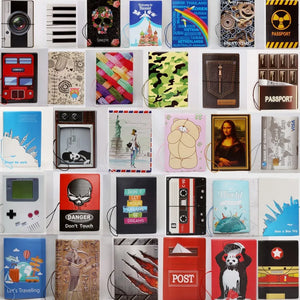 Travel Passport Cover PVC Wallet Bag Men Women ID Holder