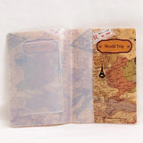 Passport Holder Wallet Travel ID Address PU Leather Men Women Cover