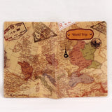 Passport Holder Wallet Travel ID Address PU Leather Men Women Cover