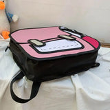 Creative Women 3D Drawing Backpack Cartoon School Bag