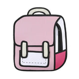 Creative Women Drawing Backpack School Bag Teenager Girls Daypack