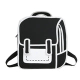 Creative Women Drawing Backpack School Bag Teenager Girls Daypack