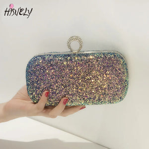 Sequin Dinner Bag Ladies Portable Messenger Handbag Party Wallet