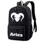 12 Constellation Canvas Backpack for Kids