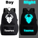 12 Constellation Canvas Backpack for Kids