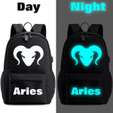 12 Constellation Canvas Backpack for Kids