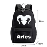 12 Constellation Canvas Backpack for Kids