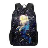 Space Astronaut School Backpack for Boys Girls Kindergarten Bag
