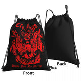 Cro-Mags Show No Mercy Tour Drawstring Bag Gym Softback Large Eco Friendly