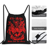 Cro-Mags Show No Mercy Tour Drawstring Bag Gym Softback Large Eco Friendly