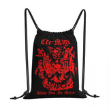 Cro-Mags Show No Mercy Tour Drawstring Bag Gym Softback Large Eco Friendly