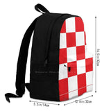 Croatia Backpack For Student School Laptop Travel Bag Hrvatska