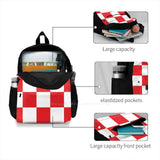 Croatia Backpack For Student School Laptop Travel Bag Hrvatska