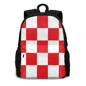 Croatia Backpack For Student School Laptop Travel Bag Hrvatska