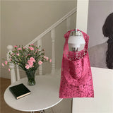 Crochet Lace Hand-woven Beach Women's Small Handbag Lightweight Portable