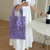 Crochet Lace Hand-woven Beach Women's Small Handbag Lightweight Portable