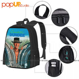 Crocodile Dundee Backpack Large Capacity Bookbag Portable Gym Tote Bag