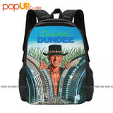 Crocodile Dundee Backpack Large Capacity Bookbag Portable Gym Tote Bag