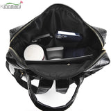 Crocodile Leather Backpack School Bag for Teenager Girl